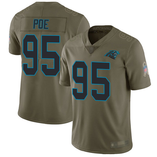 Carolina Panthers Limited Olive Men Dontari Poe Jersey NFL Football #95 2017 Salute to Service